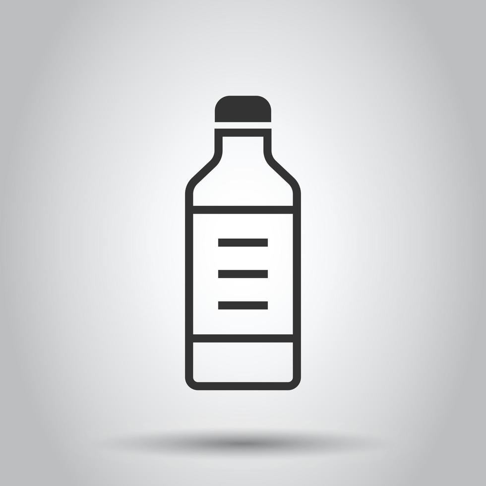 ícone de leite de garrafa em estilo simples. ilustração em vetor balão em fundo branco isolado. conceito de negócio de recipiente de bebida.
