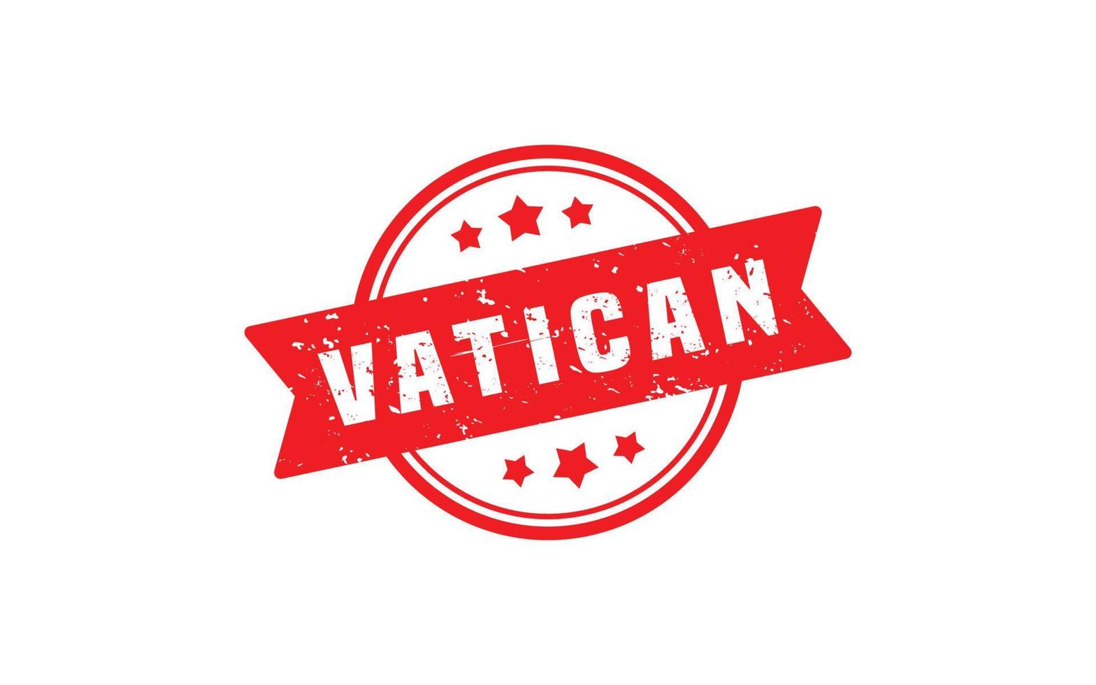 carimbo vaticano com estilo grunge em fundo branco vetor