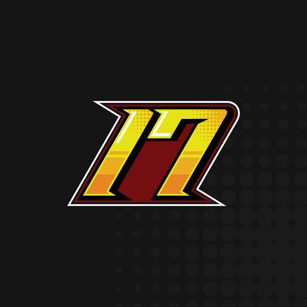 vetor de design de logotipo de corrida número 17