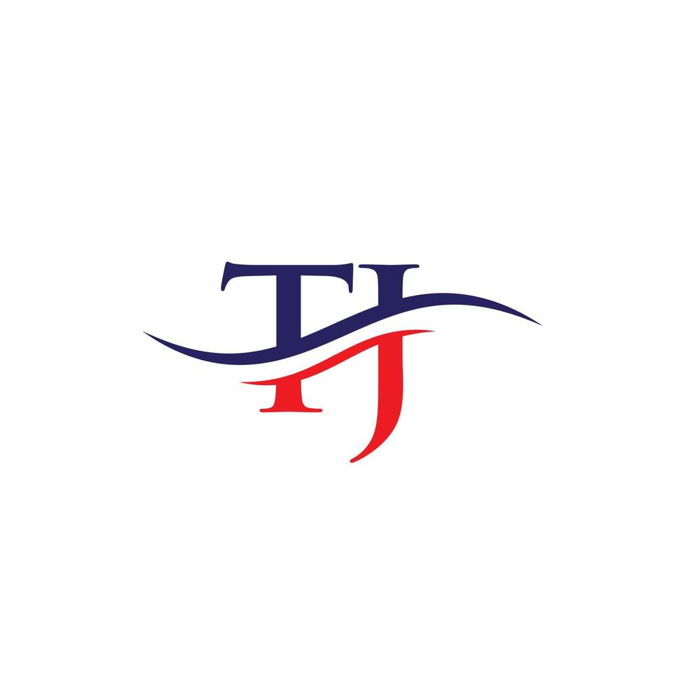 design de logotipo tj moderno para negócios e identidade da empresa. carta tj criativa com conceito de luxo. vetor