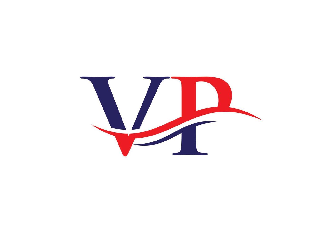 vp logotipo vinculado para negócios e identidade da empresa. vetor de logotipo vp de carta criativa