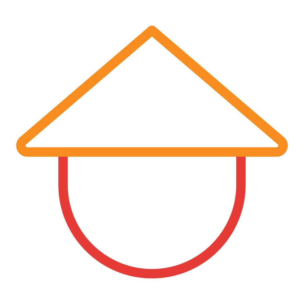 chapéu multicolor vermelho ilustração vetorial e ícone do logotipo ano novo ícone perfeito. vetor