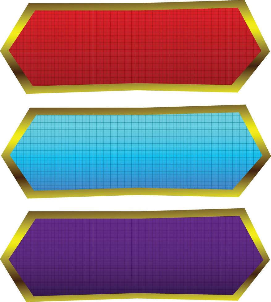 conjunto de moldura de título de banner islâmico árabe dourado de luxo png fundo transparente caixa de texto ouro imagens de design de vetor