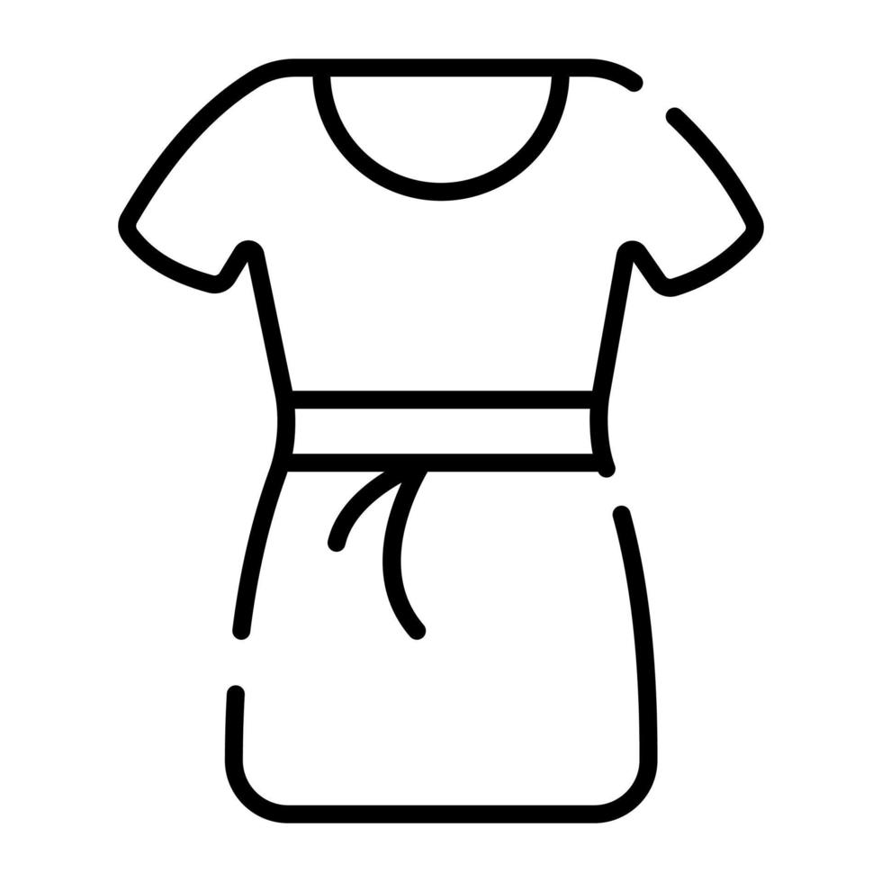 vestido feminino, ícone da moda feminina vetor