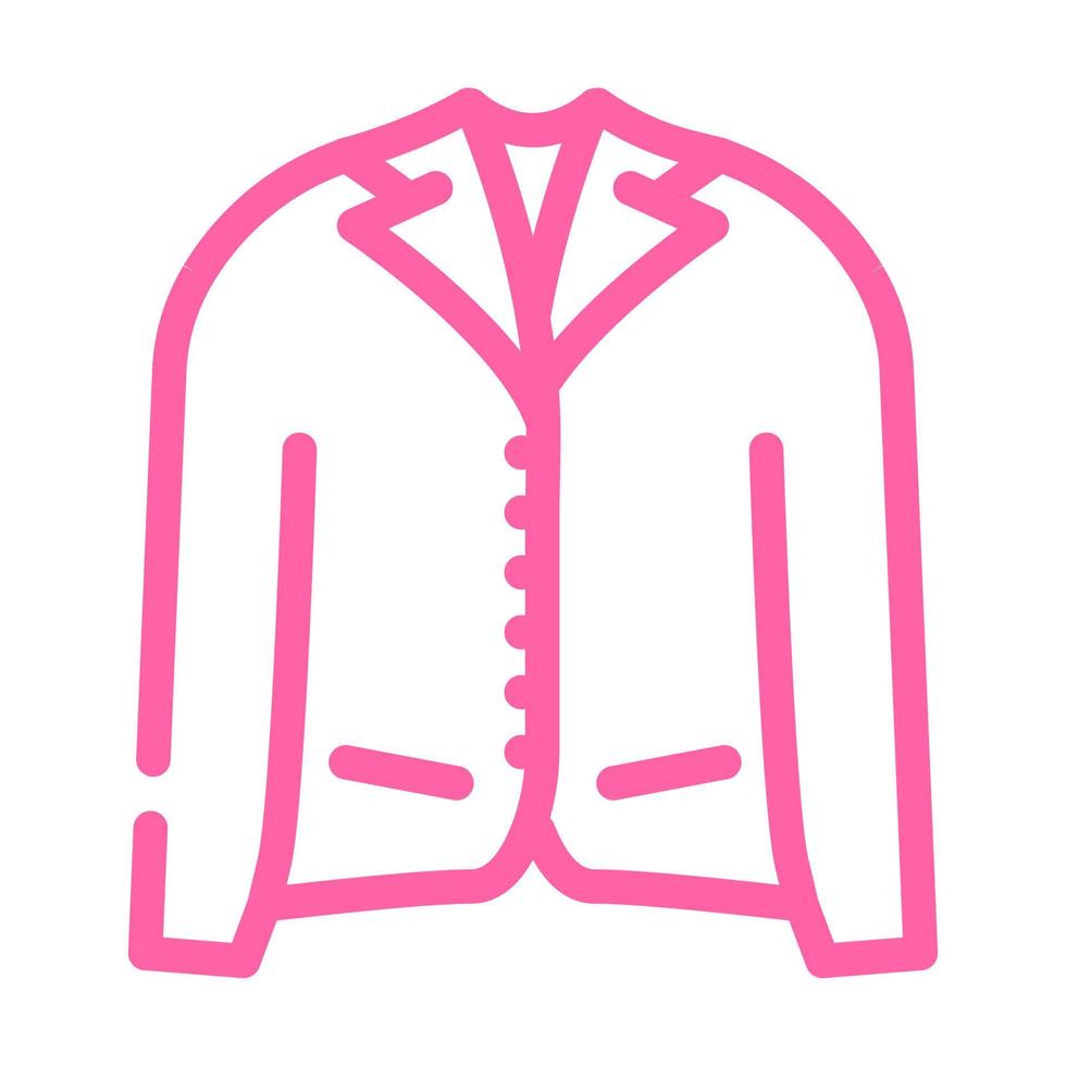 ilustração em vetor ícone de cor de roupas de jaqueta