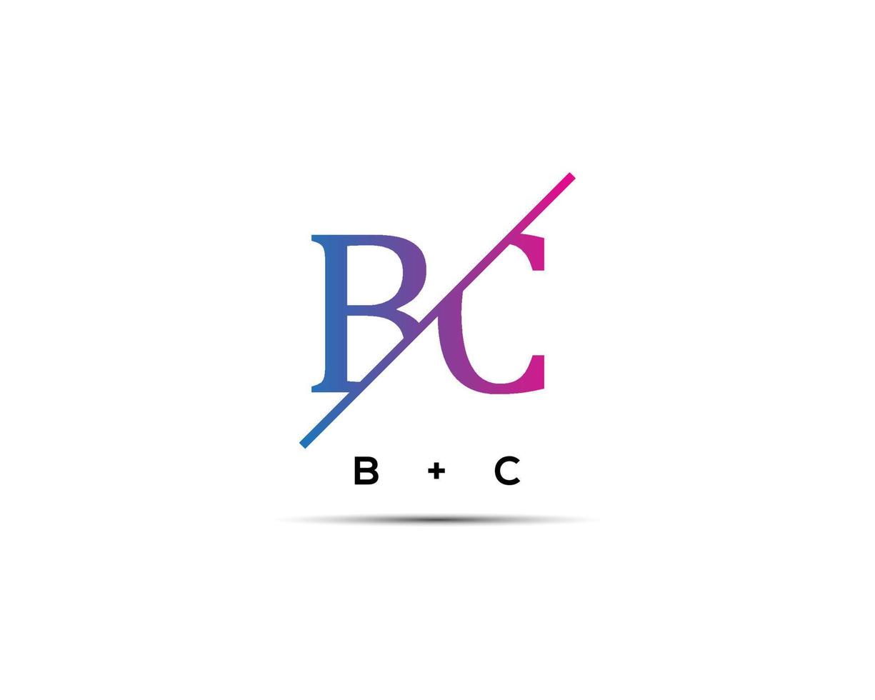 letra bc ícone de design de logotipo criativo. vetor