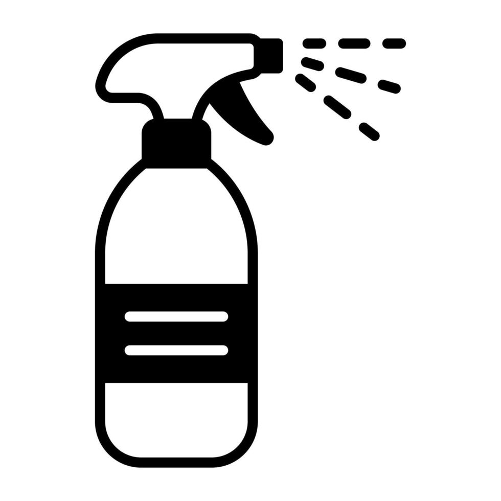 design vetorial de frasco de spray, ícone de higiene e limpeza vetor