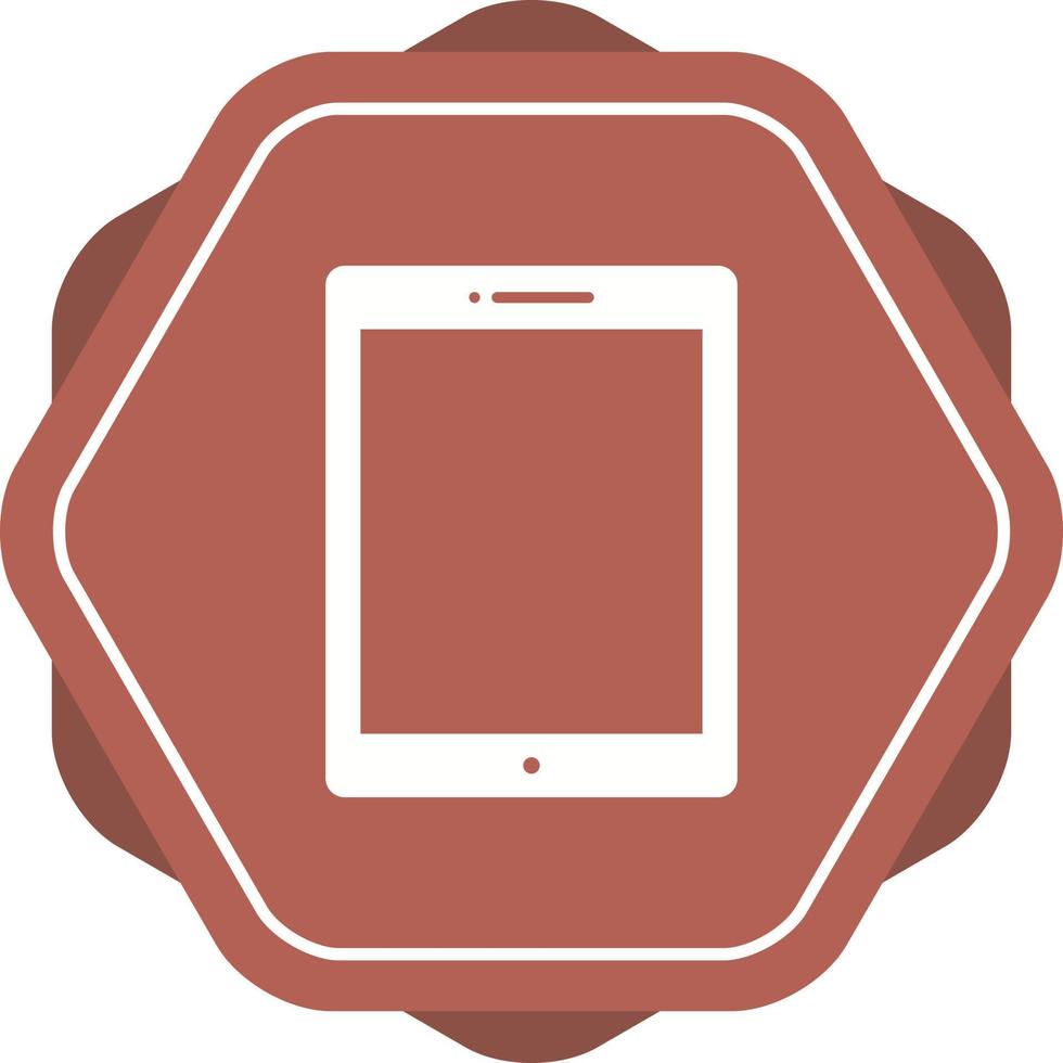 ícone de glifo de vetor de tablet exclusivo