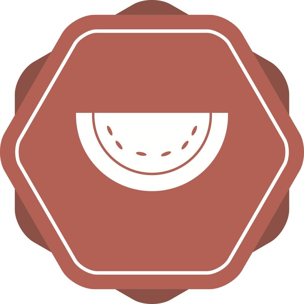 ícone de glifo vetorial de melão exclusivo vetor