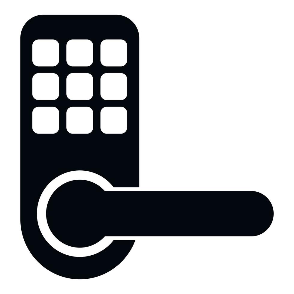 vetor simples do ícone do cadeado da porta. cifrar dados