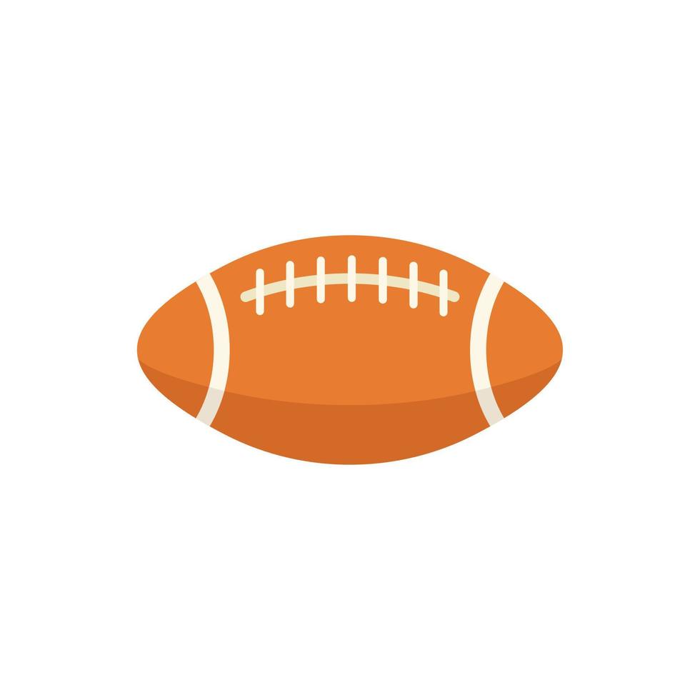 vetor plano de ícone de bola de futebol americano. escola de esporte