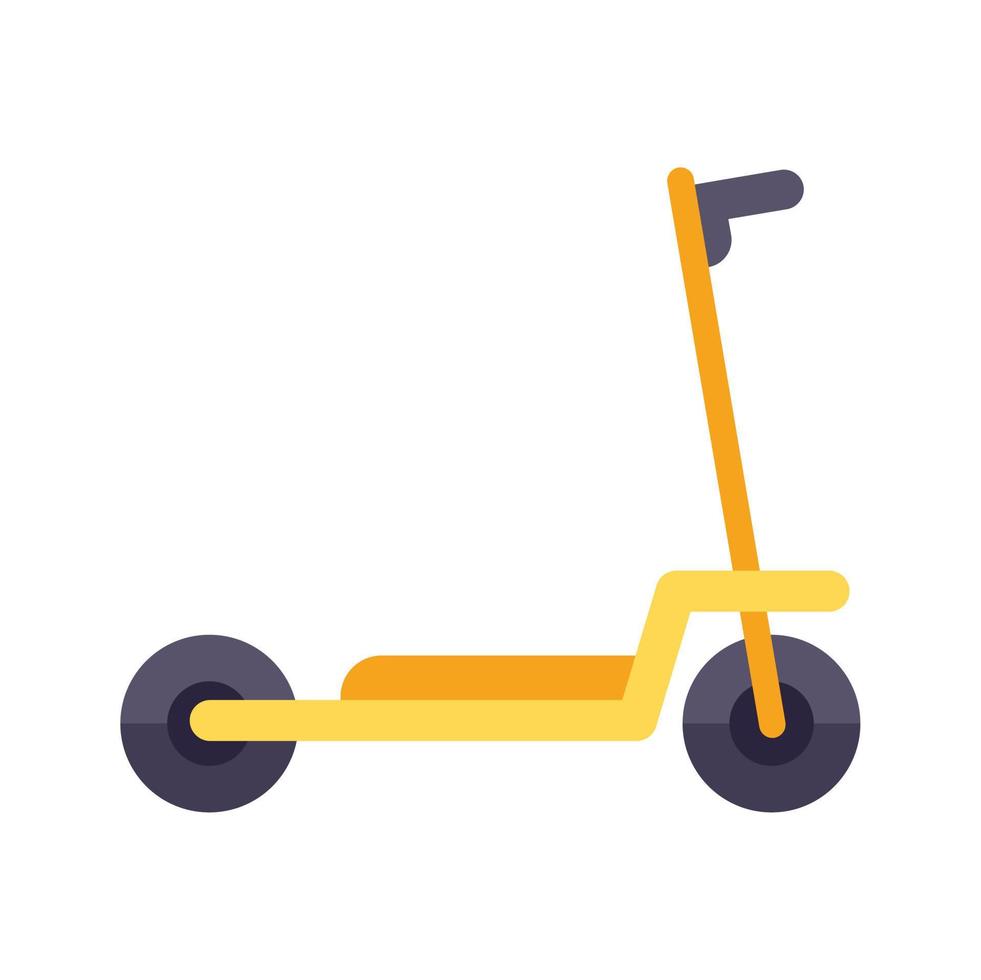 vetor plana do ícone de scooter ebike. chutar bicicleta