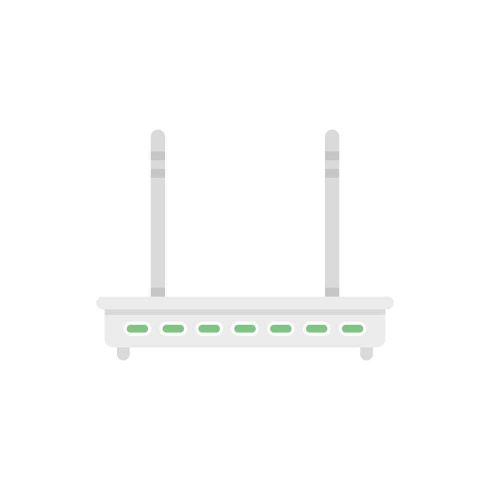 vetor plana de ícone de modem de roteador. internet wifi