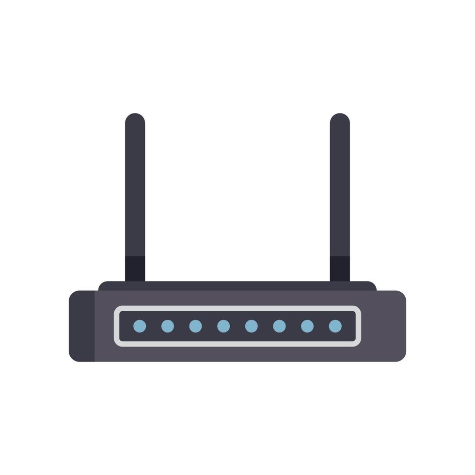 vetor plana de ícone de modem de internet. equipamento wi-fi