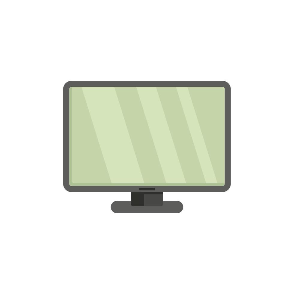 vetor plana do ícone do monitor digital. monitor de computador