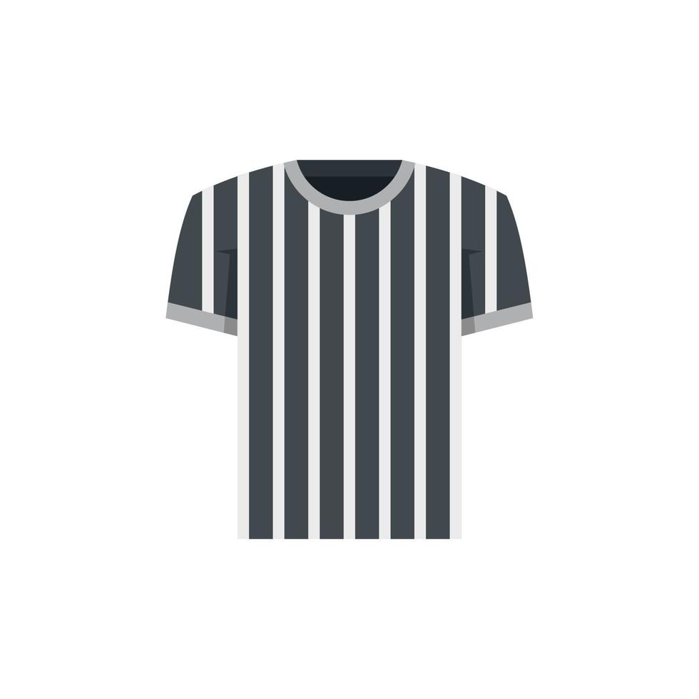 vetor plano do ícone da camisa do árbitro. penalidade de juiz