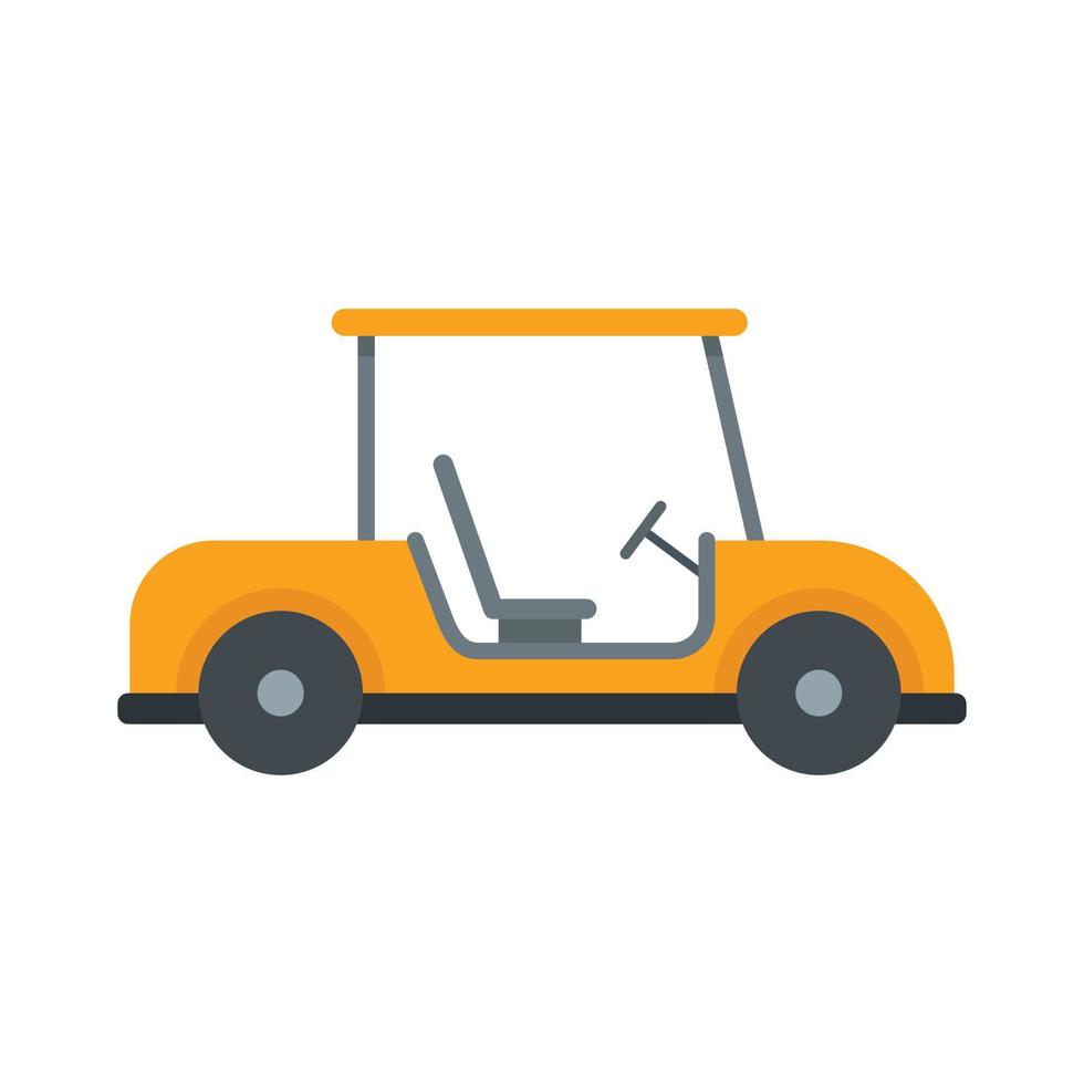ícone do clube de carrinho de golfe, estilo simples vetor