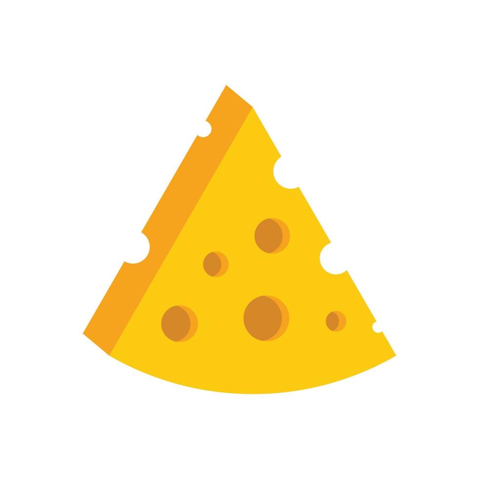ícone de calorias de queijo, estilo simples vetor
