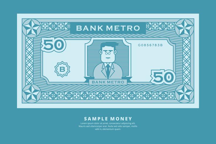 Exemplo de Ilustração do Dinheiro vetor