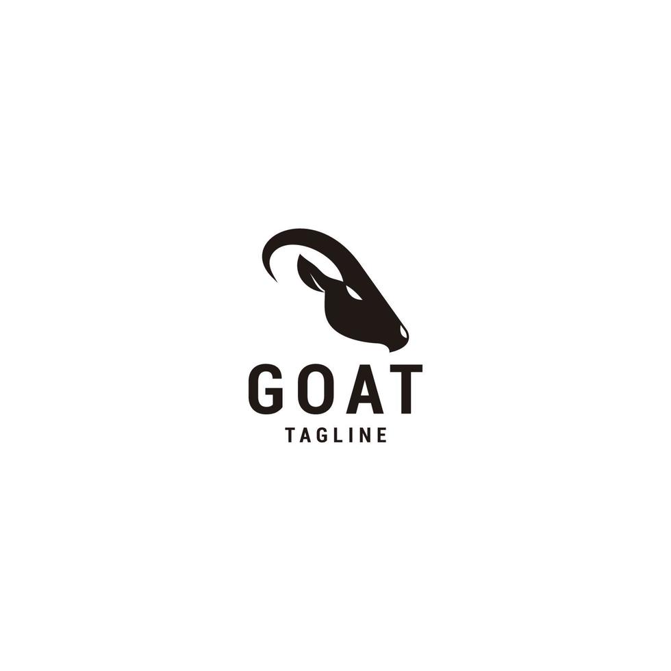 vetor de ícone de design de logotipo de cabra