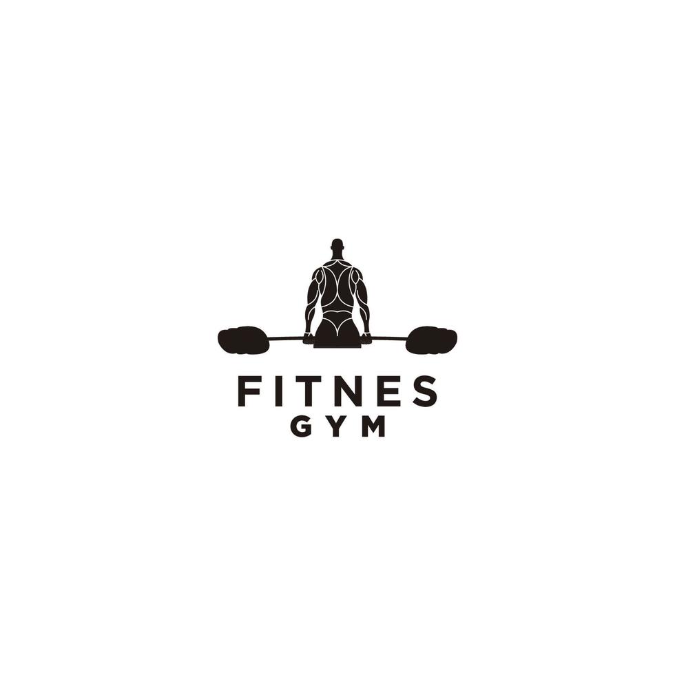 vetor de ícone de design de logotipo fitnes