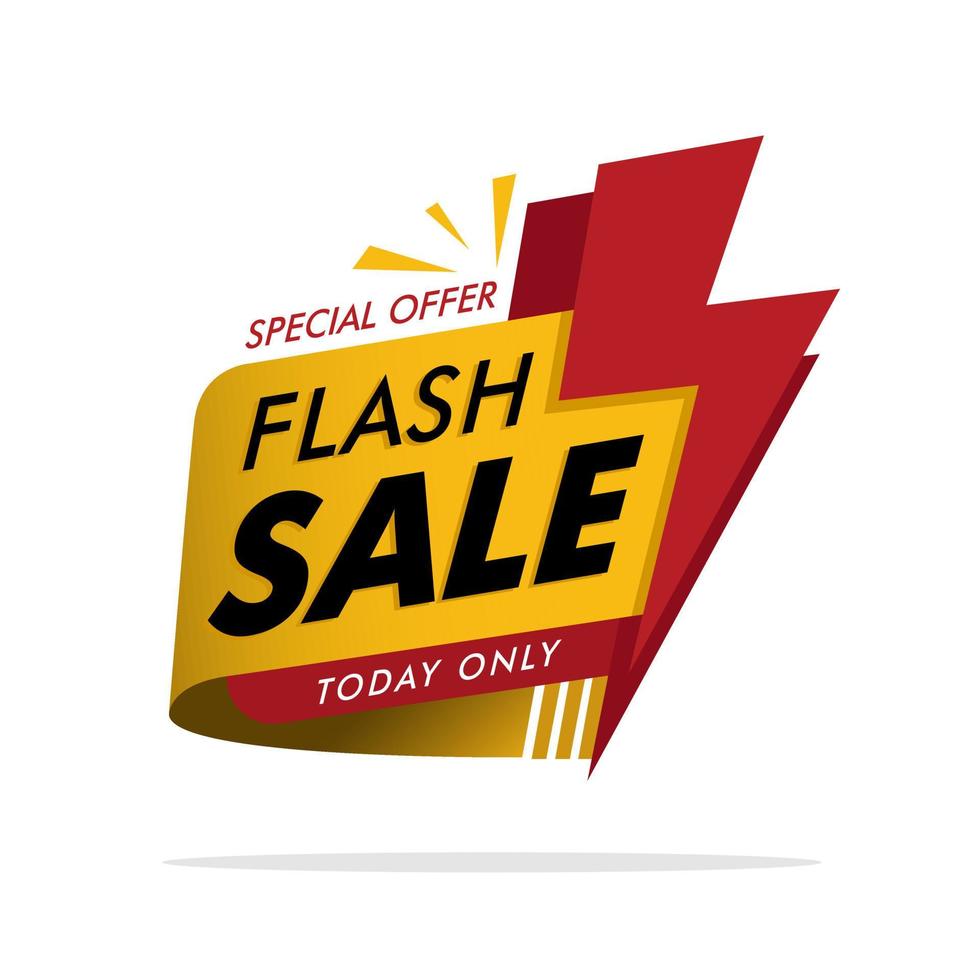 fundo de banner de promoção elegante de venda em flash de oferta especial vetor