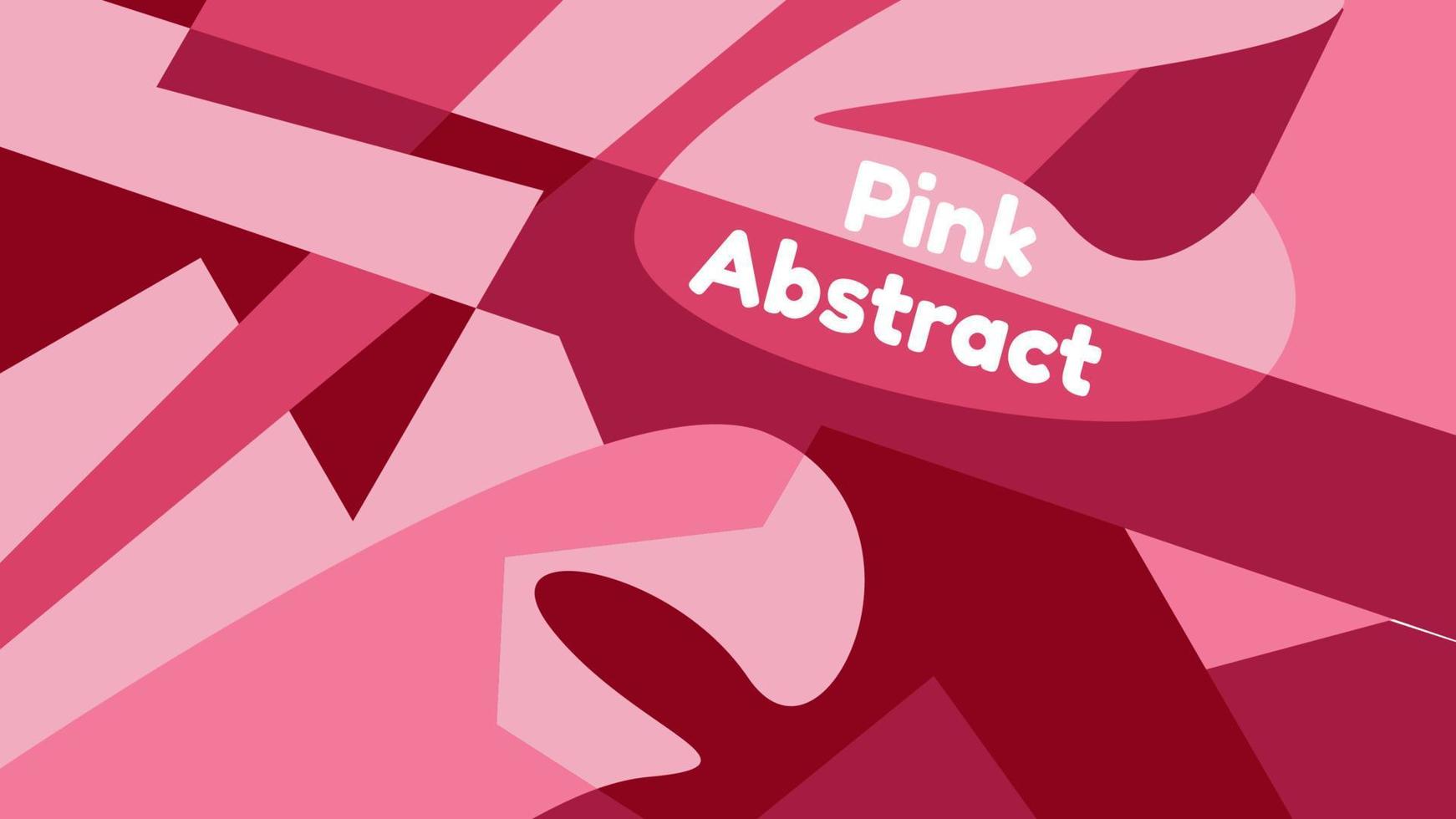 fundo geométrico abstrato com cor rosa para apresentação vetor