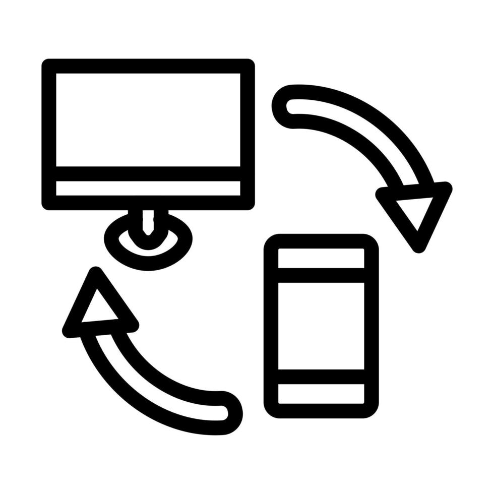 design de ícone de acesso remoto vetor