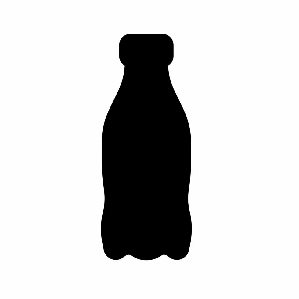 modelo de ícone de garrafa de água potável. ilustração vetorial de estoque. vetor