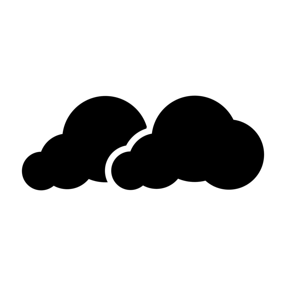vapor de exalação, ícone de silhueta de fumaça de poeira de sopro. cheiro de evaporação, gás no pictograma de glifo do céu fofo. emissão de fumaça tóxica no ícone do ar. fumaça em símbolo de forma de nuvem. ilustração vetorial isolada. vetor