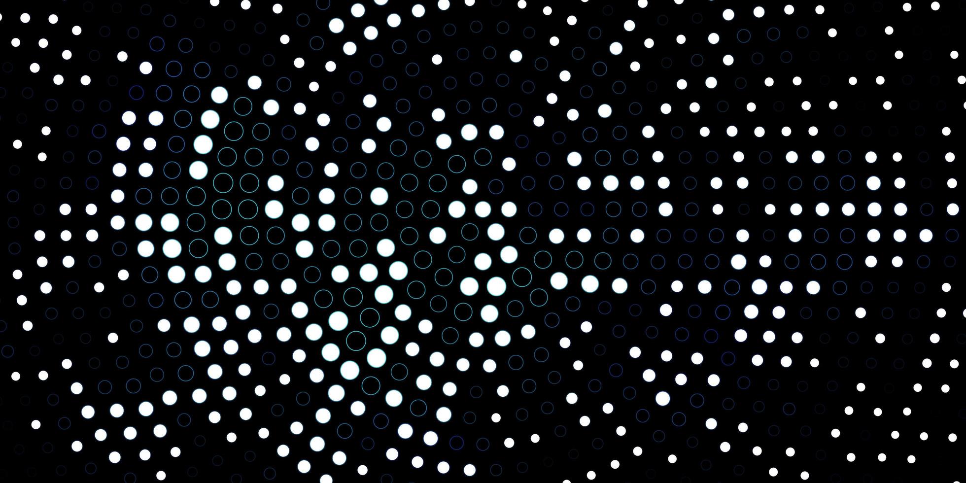 padrão azul escuro com esferas. vetor