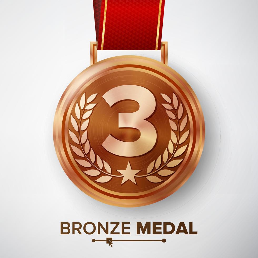 vetor de medalha de bronze.