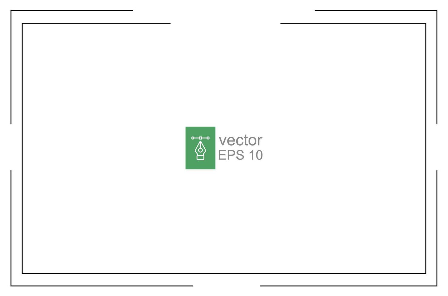 linha de fronteira. modelo de quadro de contorno de retângulo simples, conceito vintage. projeto de ilustração vetorial isolado no fundo branco. eps 10. vetor
