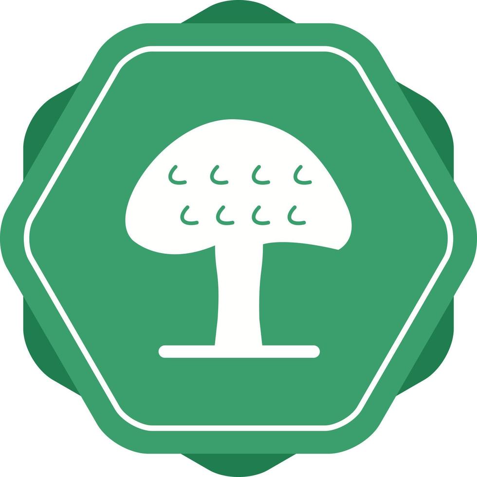 ícone de glifo de vetor de cogumelo exclusivo