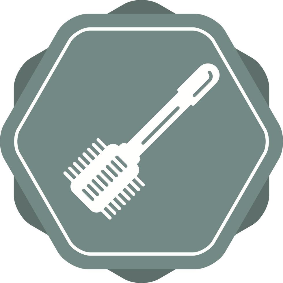 ícone de vetor de escova de banheiro