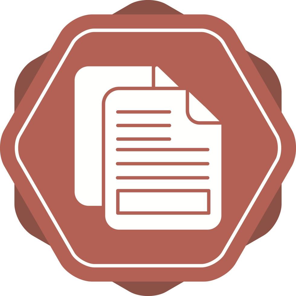 ícone do vetor de documentos