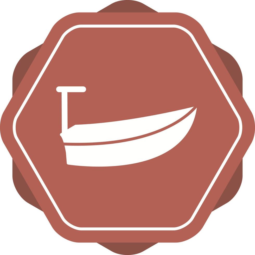 ícone de vetor de barco pequeno