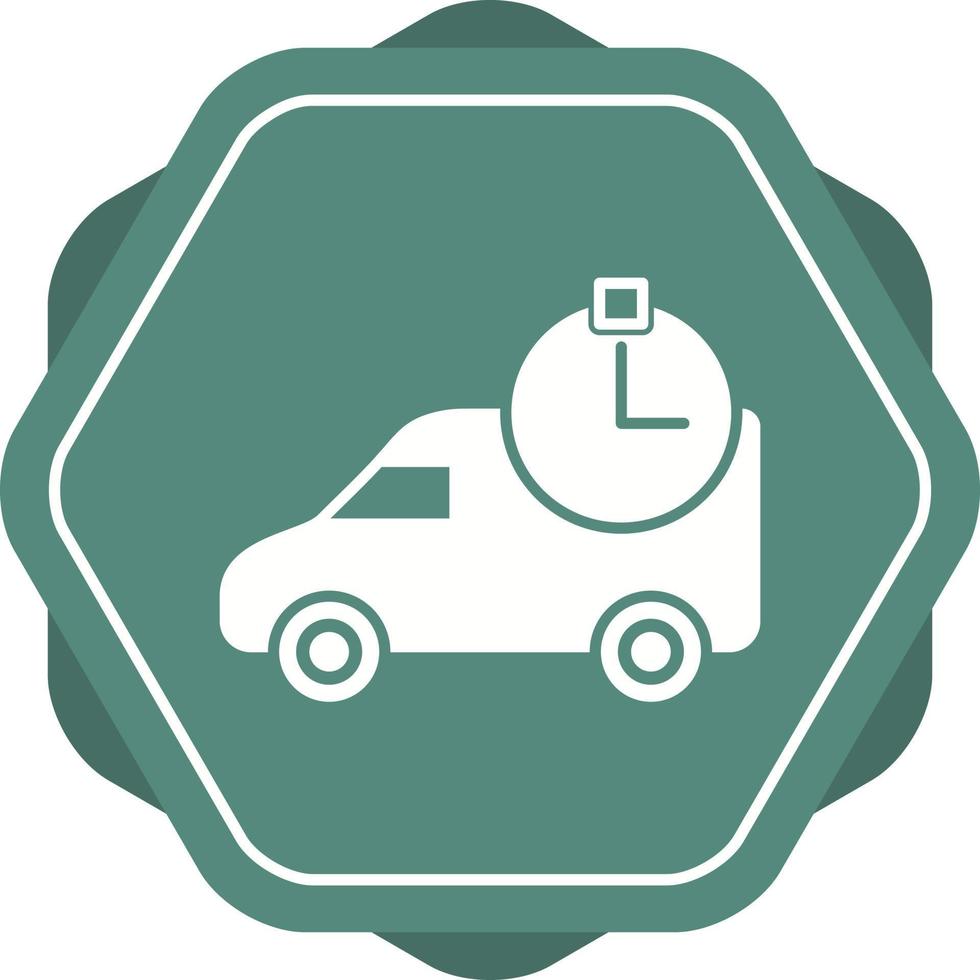 ícone de vetor de entrega baseado em tempo