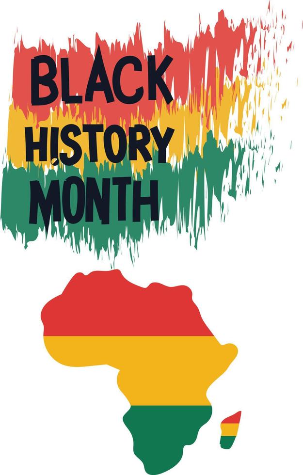 ilustração em vetor mês de história negra.