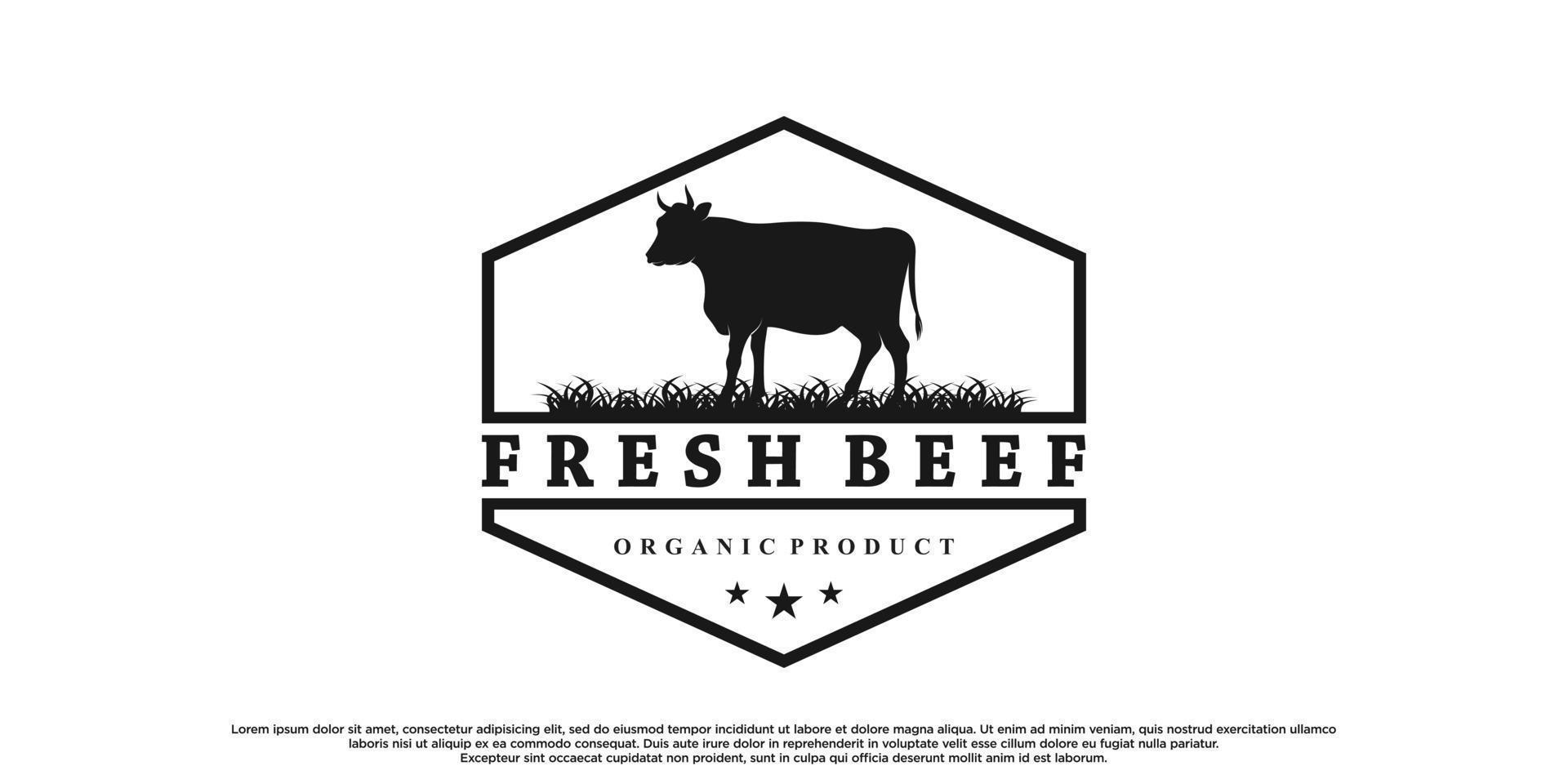 design de logotipo de emblema de fazenda com conceito exclusivo de vetor premium parte 2