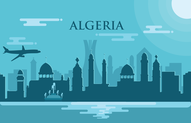 Ilustração vetorial de Argélia vetor