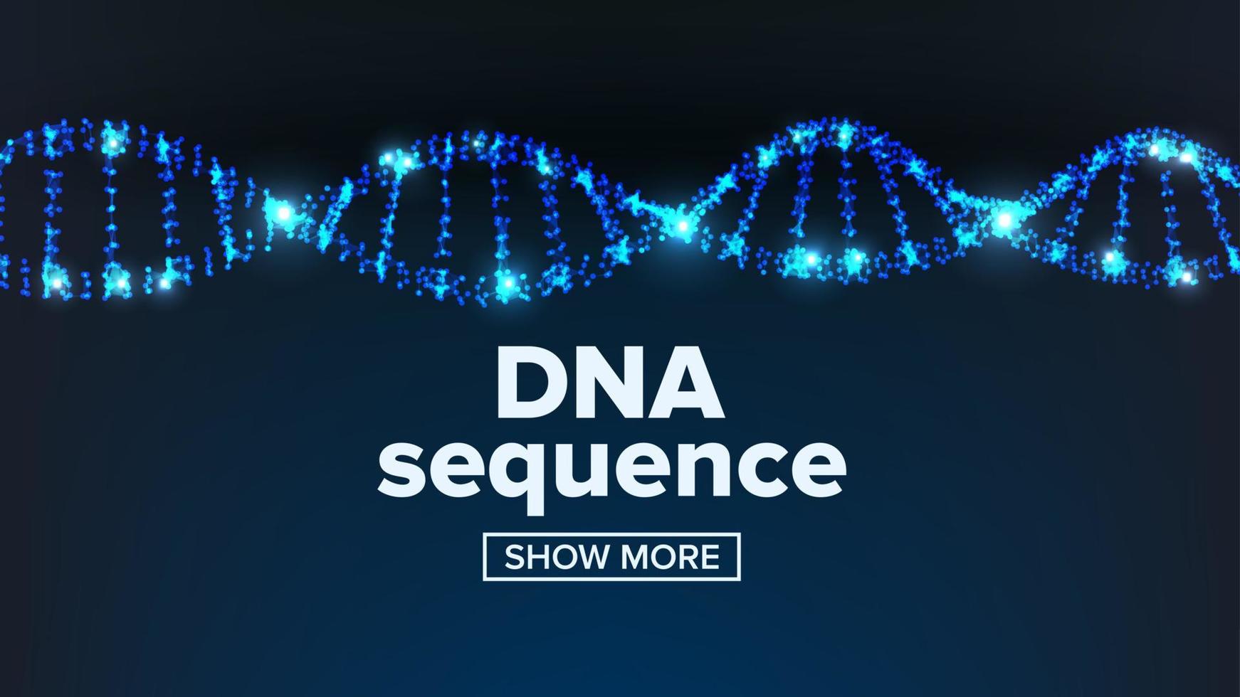 vetor de estrutura de dna. bandeira médica. capa de química. projeto de laboratório. ilustração