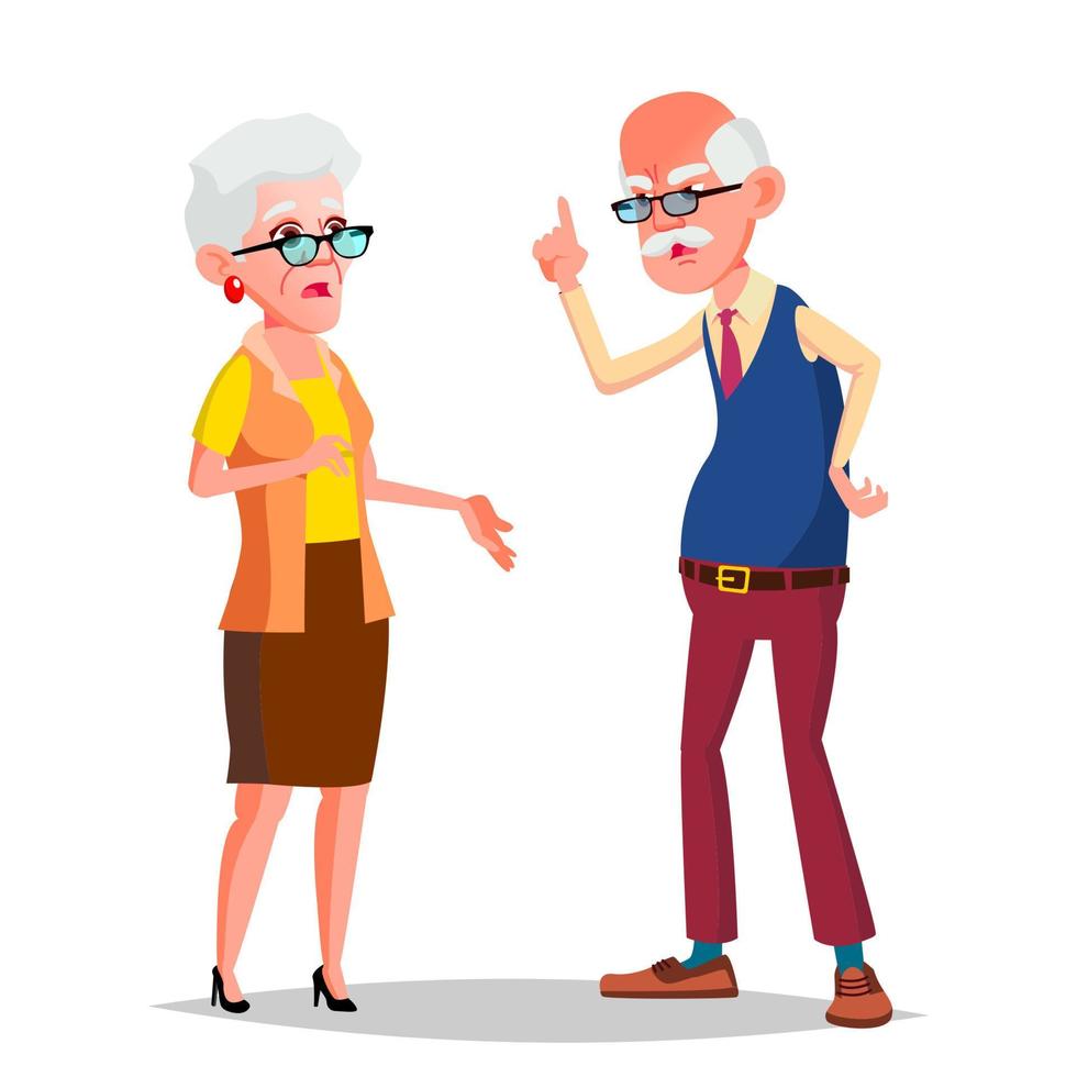 vetor de casal de idosos. avós modernos. velhice. com óculos. ilustração plana isolada dos desenhos animados