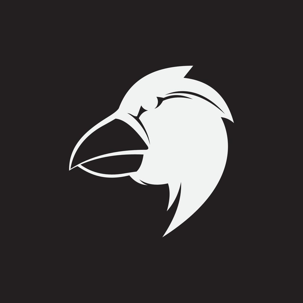 logotipo de ícone de design de ilustrações vetoriais de logotipo de pássaro vetor