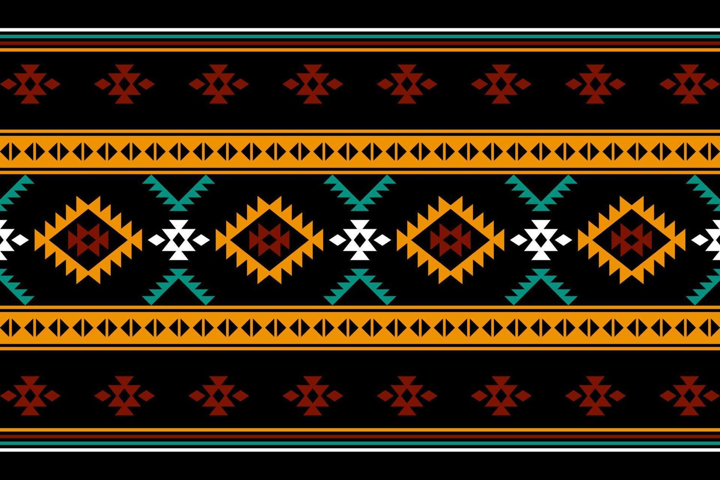 design tradicional geométrico étnico oriental sem costura padrão para fundo, tapete, papel de parede, roupas, embrulho, batik, tecido, vetor, ilustração, estilo bordado. vetor