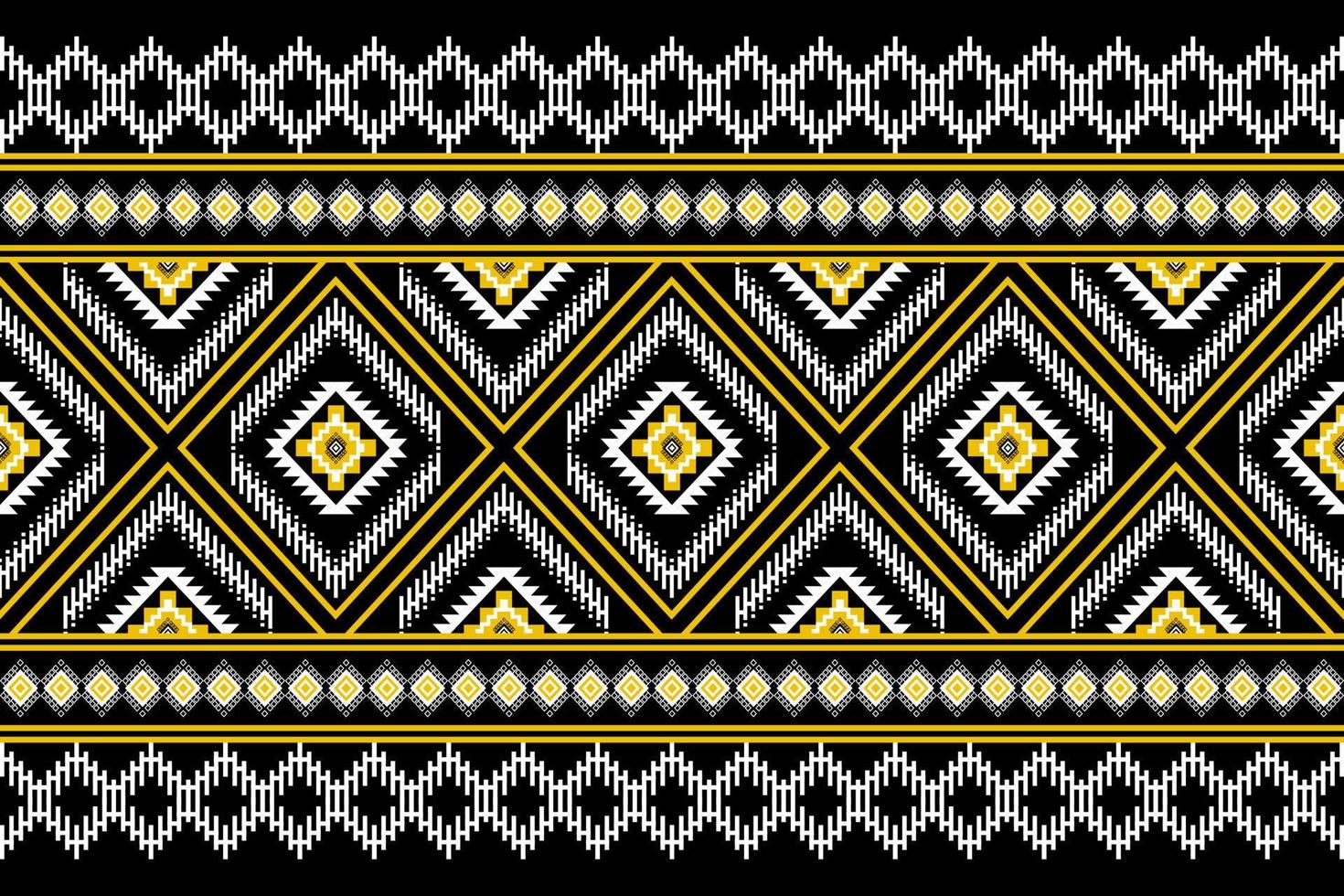 design tradicional geométrico étnico oriental sem costura padrão para fundo, tapete, papel de parede, roupas, embrulho, batik, tecido, vetor, ilustração, estilo bordado. vetor