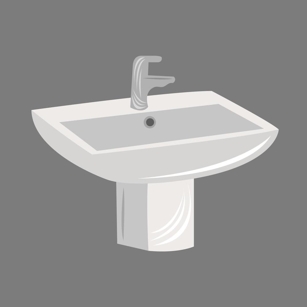 ilustração vetorial de pia de lavatório para design gráfico e elemento decorativo vetor