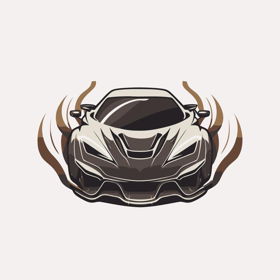 ilustração de carro esporte, vetor de logotipo de super carro