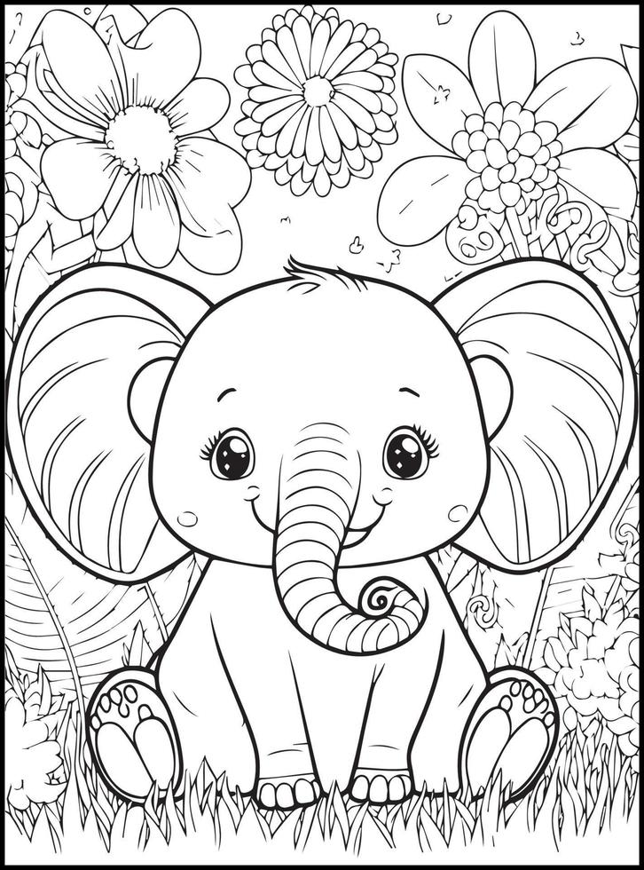 colorir desenhos animados de animais fofos para crianças 3712312
