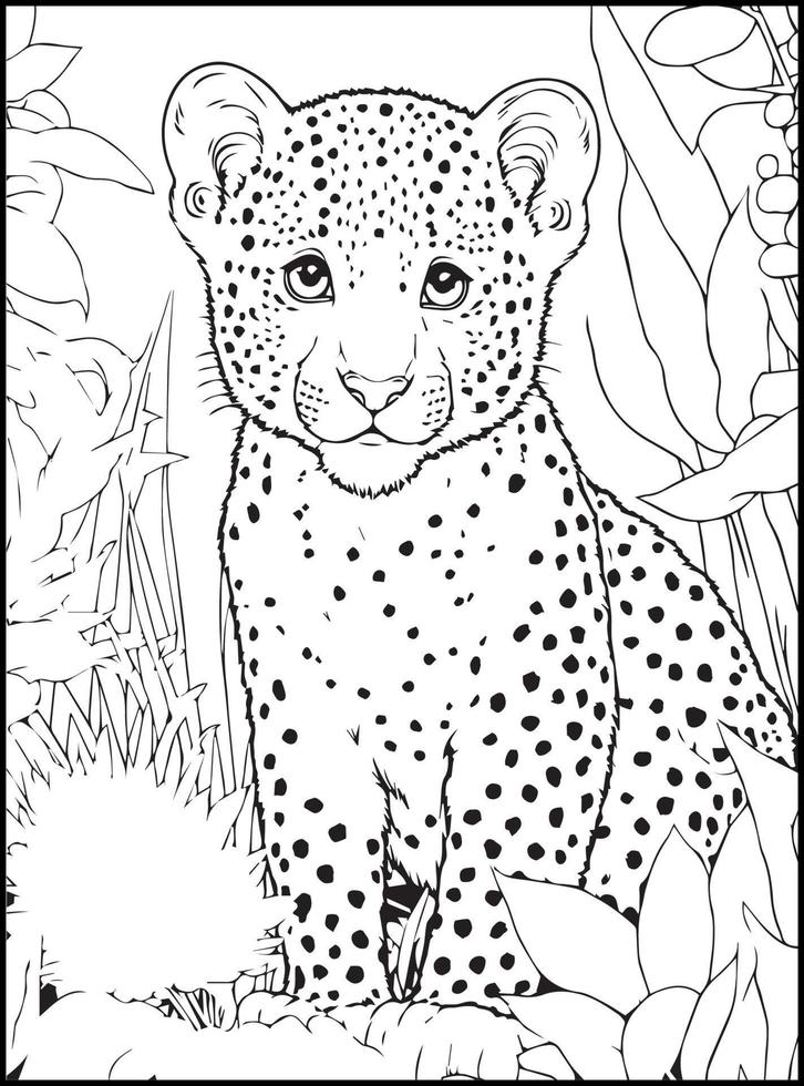 desenhos de animais fofos para colorir para crianças 17382433 Vetor no  Vecteezy